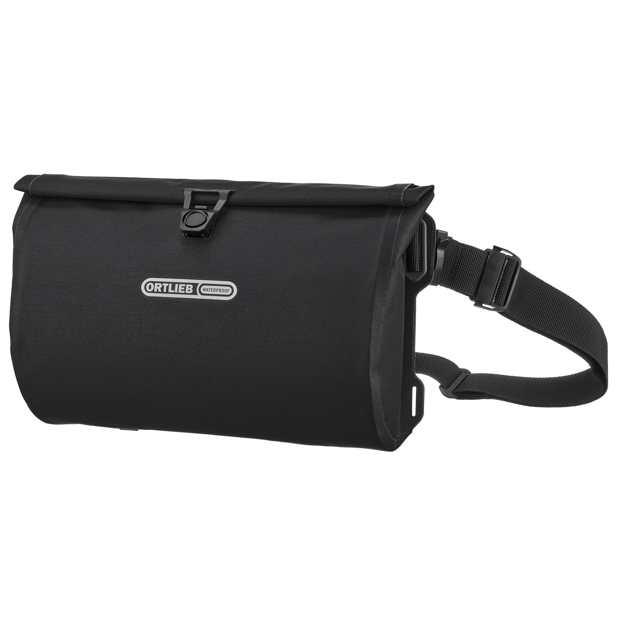 ORTLIEB Velo-Sling Flex in black mit Rollverschluss und breitem Schultergurt